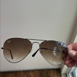 Ray-Ban Brown Aviator Sunglasses